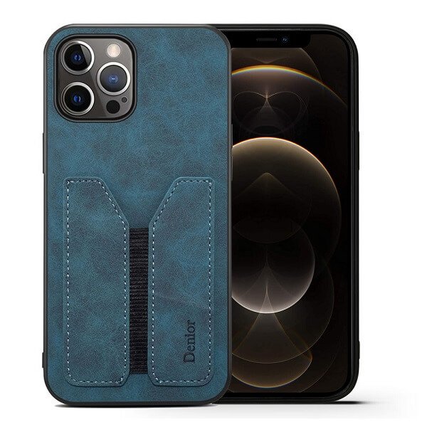 Blue Denior Apple iPhone 12 Pro Max Leather Case Blue Denior Apple iPhone 12 Pro Max Leather Case